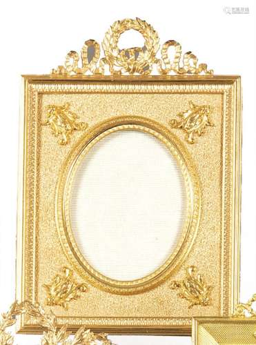 Picture frame in gilt bronze, Louis XVi style, France S. XIX...
