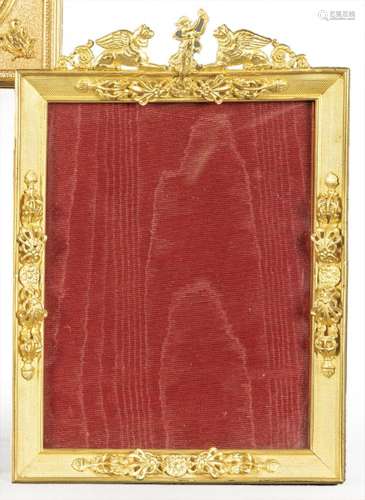 Picture frame in gilded bronze, Napoleon III, France ca. 186...