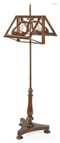 Empire style mahogany music stand, France 19th century. With...