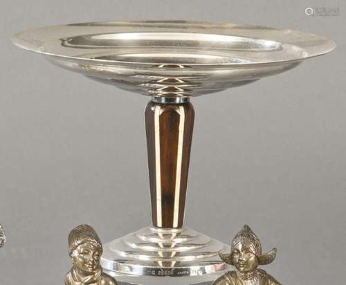 Art Deco centrepiece in silver plated metal by Ercuis, Franc...
