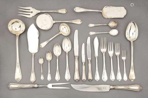 Spanish silver cutlery, punched 1st. sterling silver by Durá...
