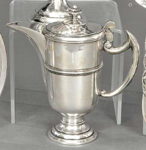 Pitcher with lid, in Spanish silver stamped 1st Law of López...