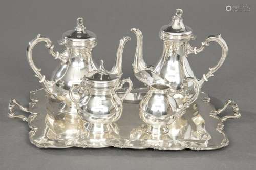 Peruvian silver punched 925 sterling silver coffee set with ...
