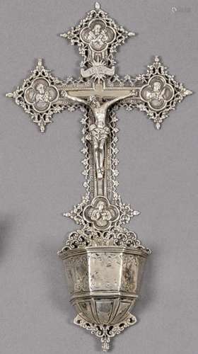 Benitera in the shape of a crucifix with Christ crucified in...