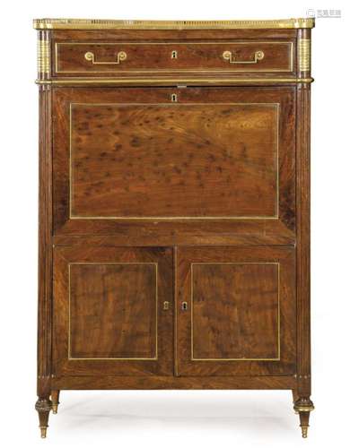 Secretaire "a abattant" directory in mahogany wood...