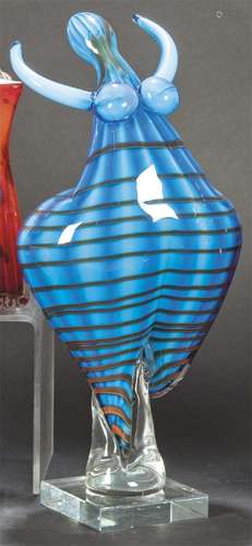 Woman in Murano glass. Height: 40 cms.