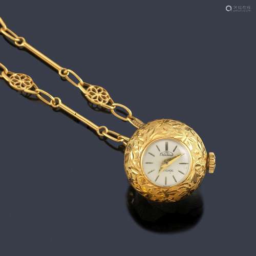 Chain and watch with spherical design to hang in 1…