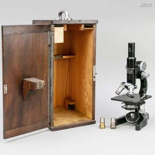 Microscope Ernst Leitz, Wetzlar, 20e siècle, avec lentilles ...
