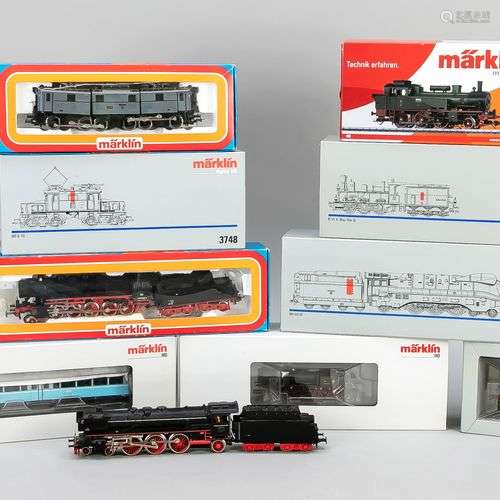 Set Märklin, Allemagne, 20ème siècle, composé de 9 écluses e...