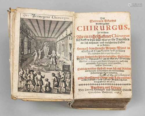 Livre baroque sur la chirurgie -- Johann Christoph Ettner ''...