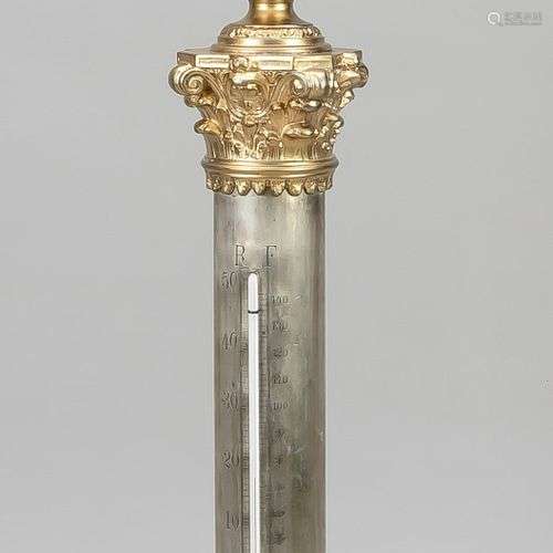 Grand thermomètre, fin du XIXe siècle, colonne de mercure su...