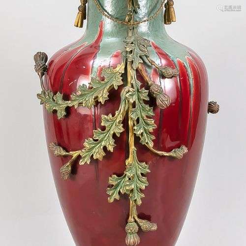 Grand vase ornemental, fin du XIXe siècle, vase en céramique...