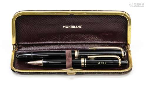 Set d'écriture Montblanc en deux parties, 2e moitié du 20e s...