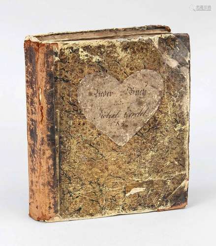 Manuscrits - Livre de chansons pour Robert Gerdel 1845. Manu...