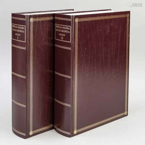 Biblia Sacra Mazarinea MCDLV, Vol. I & II (fac-similé). Chac...