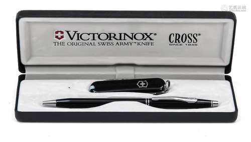 Set deux pièces, Victorinox, Suisse/Cross, Irlande, stylo à ...