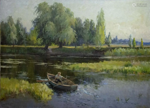 Oil painting Summer landscape Nepiypivo Vasily