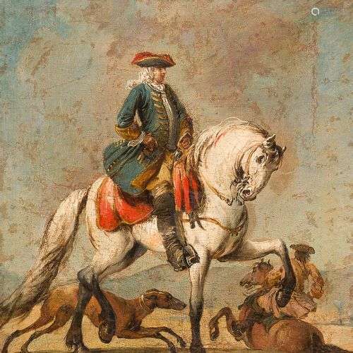 FRANCESCO SIMONINI (PARME, 1686-VENISE, 1753) Cavalier au pa...