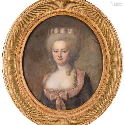 ENTOURAGE DE MARIE-VICTOIRE LEMOYNE (1754-1820) Portrait de ...