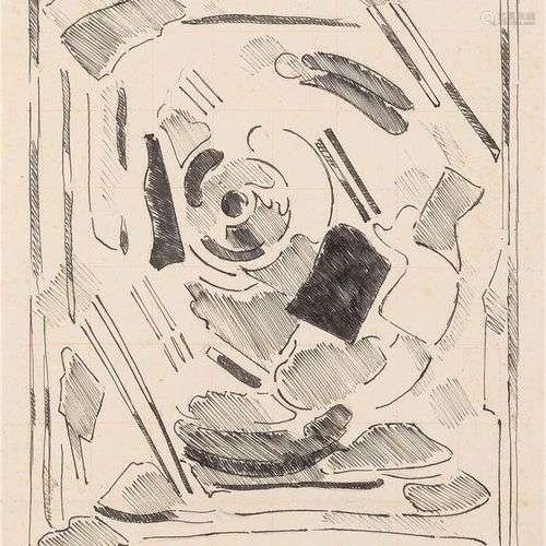 ALBERT GLEIZES (1881-1953) Sans titre Dessin à la plume avec...