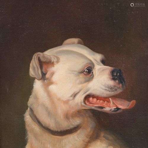 ECOLE FRANÇAISE VERS 1820 SUIVEUR DE OUDRY Portrait de chien...