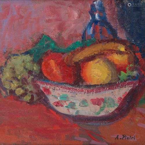 ALBERT PIETRI (1894-1956) Coupe de fruits Huile sur panneau ...