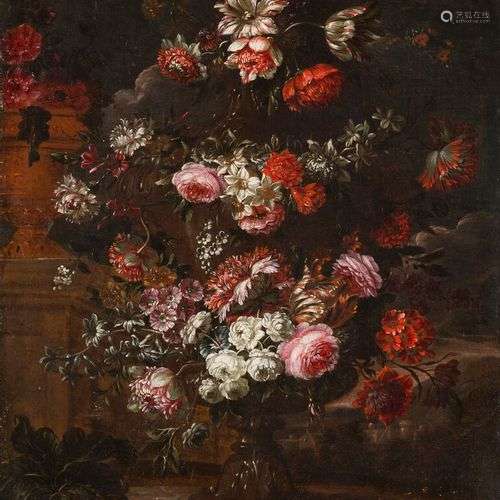 ATTRIBUE A JEAN BAPTISTE BOSSCHAERT (1667-1746) Bouquet de f...