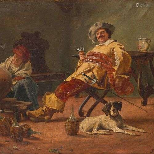 JEAN-LOUIS-ERNEST MEISSONIER (1815-1891) Mousquetaire dans l...