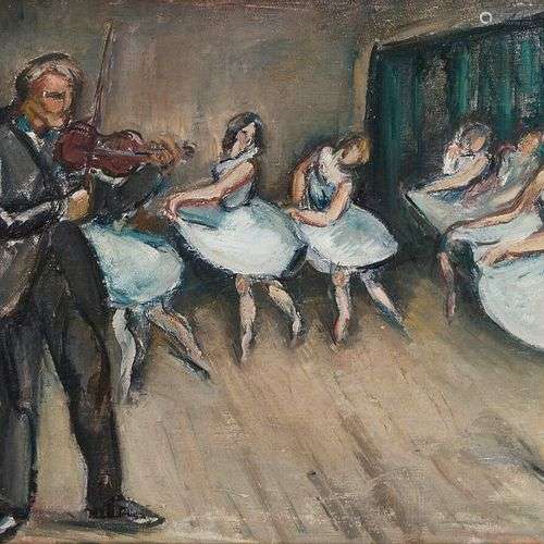 ÉMILE OTHON FRIESZ (1879-1949) École de danse au Châtelet Hu...