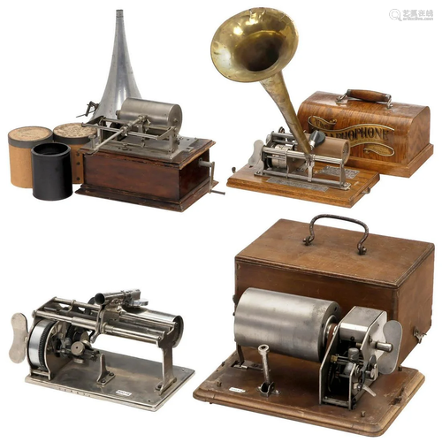 Four Phonographs, c. 1900