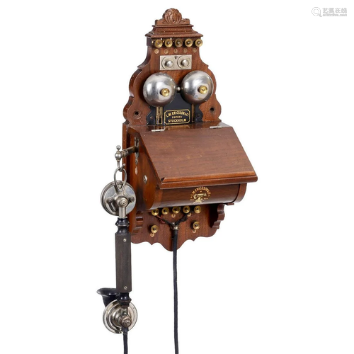 Ericsson Model AB 120 Wall Telephone, 1902 onwards