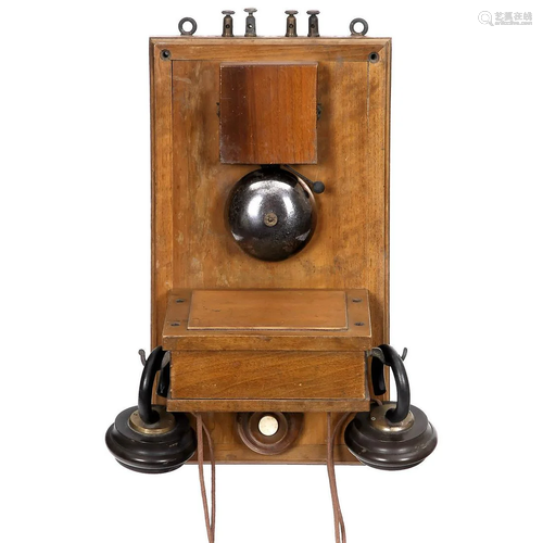 Wall Telephone with Hughes-Type Microphone, c. 1890