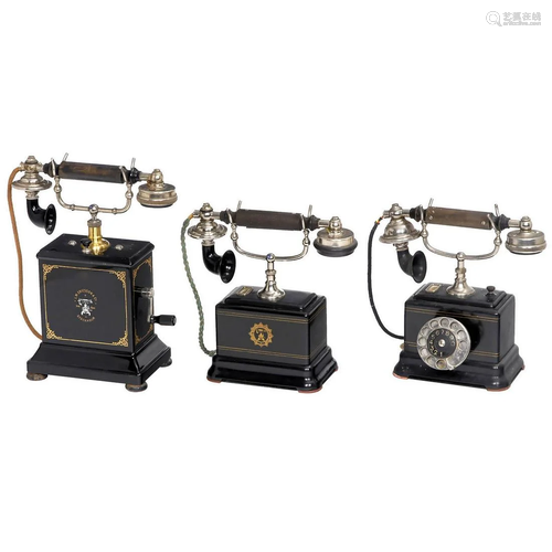 3 Table Telephones