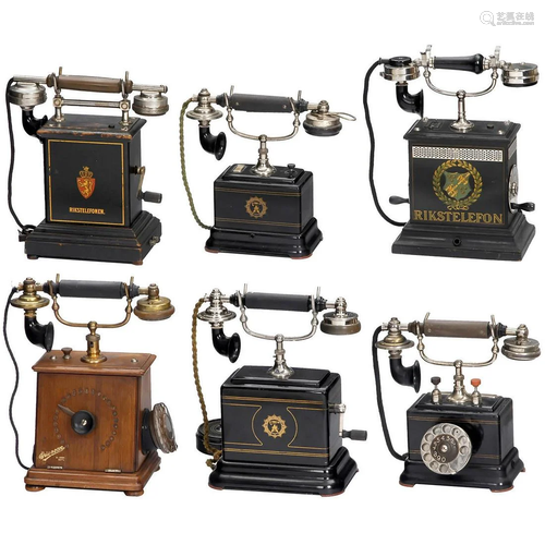 Six Table Telephones