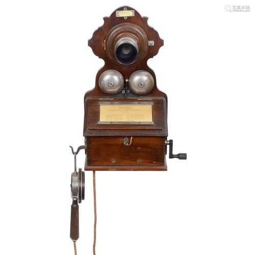 Siemens & Halske Model M1900 Wall Telephone, 1900