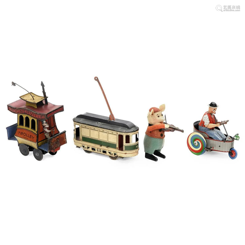 Four German Tin Toys