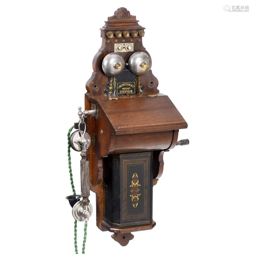 Ericsson Model AB 160 Wall Telephone, c. 1895