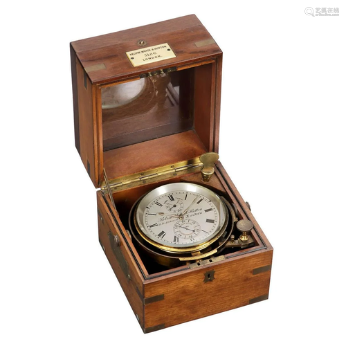 2-Day English Marine Chronometer by Kelvin, White &