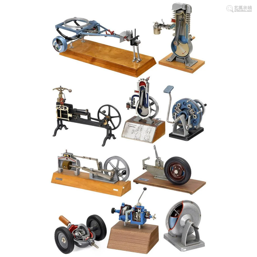 Eight Driving School and Two Steam Engine Cutaway