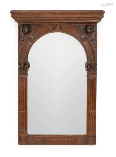 Historism wall mirror, end of