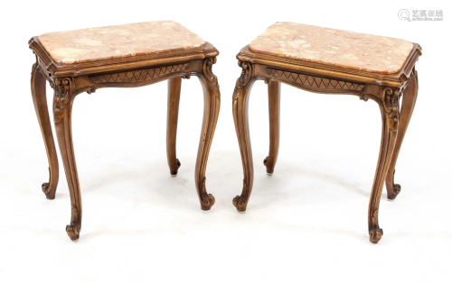 Pair of side tables in baroque