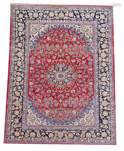 Carpet, silk, 150 x 109 cm.