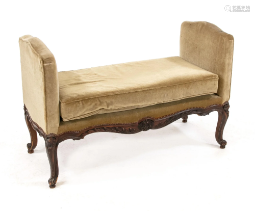 Bench in baroque style, 20th c
