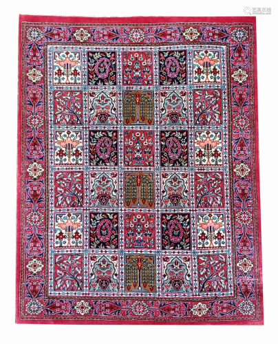 Small carpet, silk, 80 x 59 cm