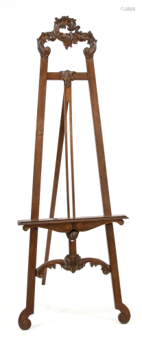 Easel around 1900, walnut colo