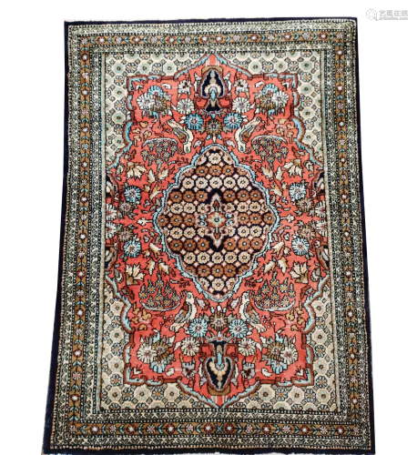 Small carpet, silk, 85 x 58 cm