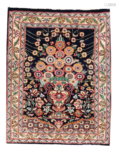 Small carpet, silk, 65 x 45 cm