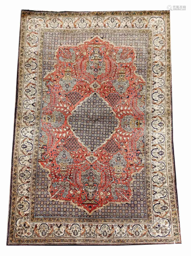 Carpet, silk, 175 x 105 cm.