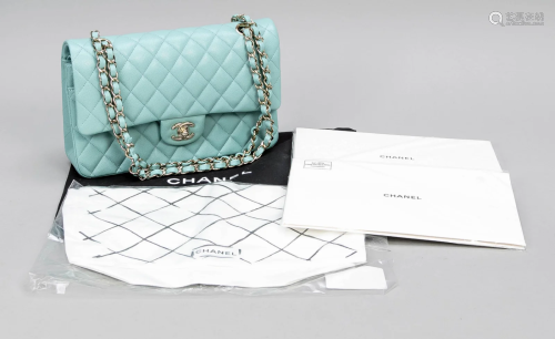 Chanel, Tiffany Blue Quilted C
