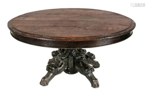 Oval table, France circa 1870,